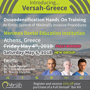 Osseodensification One Day Hands-On Training 2018