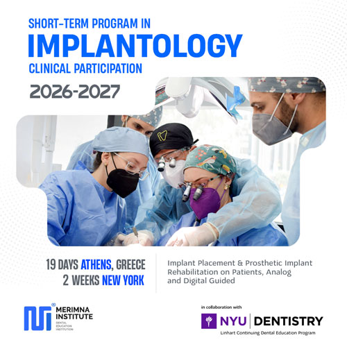 Short-Term Program in Implantology  2026-2027 Greece-New York